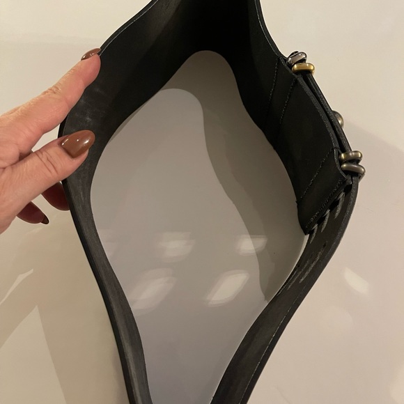 Authentic Vintage Fendi black wide belt with tri colour metal, like new - Picture 3 of 7